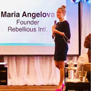 Wellness Motivational Speaker Maria Angelova at Moms All In